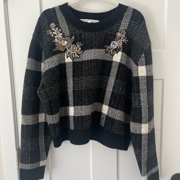 Veronica Beard Beaded Deana Sweater - Picture 1 of 6